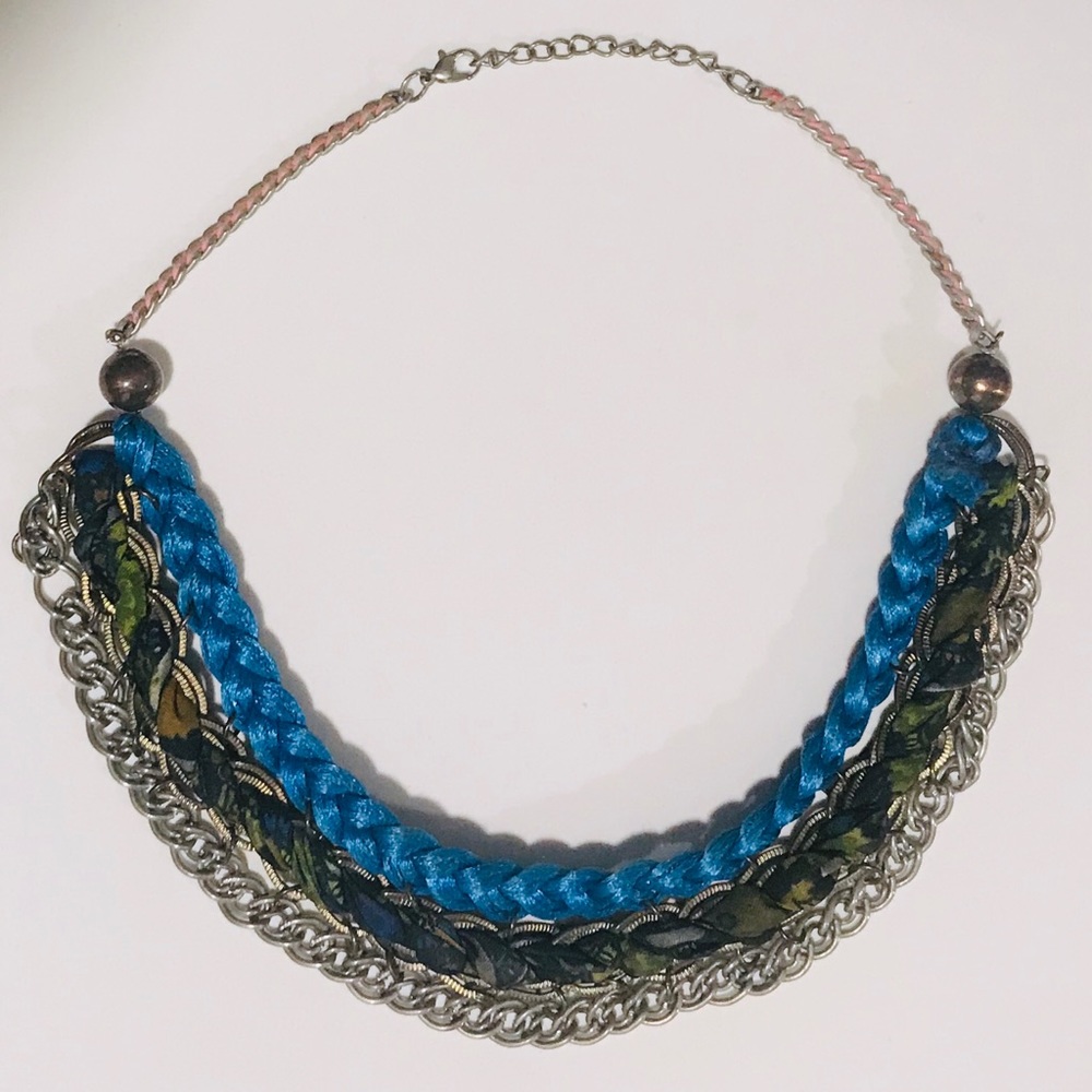 Bib Woven Statement Necklace